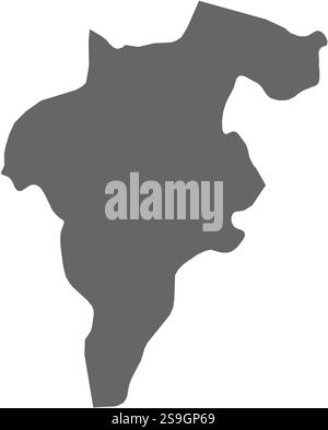 Carte de Carlow, une province d'Irlande. Illustration de Vecteur