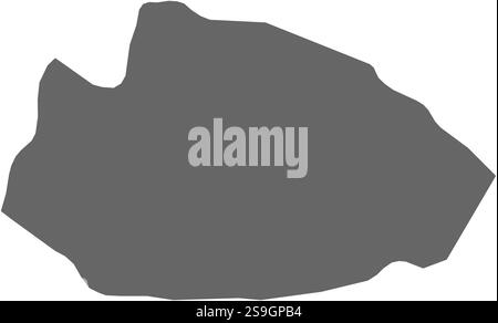 Carte de Tafilah, une province de Jordanie. Illustration de Vecteur