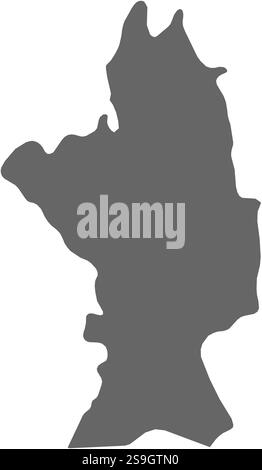 Carte d'Olt, une province de Roumanie. Illustration de Vecteur