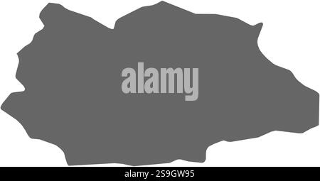 Carte de Gafsa, une province de Tunisie. Illustration de Vecteur