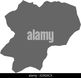 Carte d'Artvin, une province de Turquie. Illustration de Vecteur