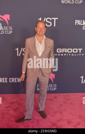 HALLANDALE BEACH, FLORIDE - JANVIER 25 : Carson Kressley assiste à la Coupe du monde Pegasus 2025 au Gulfstream Park le 25 janvier 2025 à Hallandale Beach, Floride. Crédit : MPI10 / MediaPunch crédit : MediaPunch Inc / Alamy Live News Banque D'Images