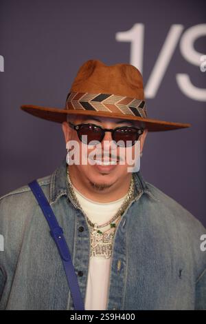 HALLANDALE BEACH, FLORIDE - JANVIER 25 : Purple assiste à la Coupe du monde Pegasus 2025 au Gulfstream Park le 25 janvier 2025 à Hallandale Beach, Floride. Crédit : MPI10 / MediaPunch crédit : MediaPunch Inc / Alamy Live News Banque D'Images