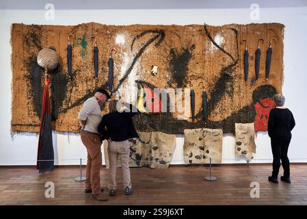 Sobreteixim avec huit parapluies, 1973, Joan Miró, Josep Royo, Barcelone, Catalogne, Espagne. Banque D'Images