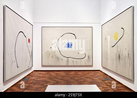 L'espérance d'un condamné I, II, III, 1974, Joan Miró, Barcelone, Catalogne, Espagne. Banque D'Images