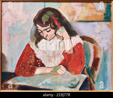 Marguerite Reading, 1906, Henri Matisse (1869-1954). Banque D'Images
