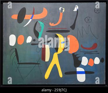 Peinture, 1933, Joan Miró, Barcelone, Catalogne, Espagne. Banque D'Images