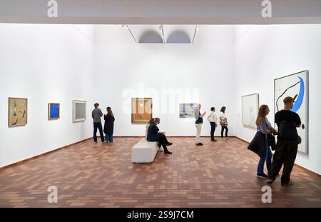 Fondation Joan Miró, Barcelone, Catalogne, Espagne. Banque D'Images