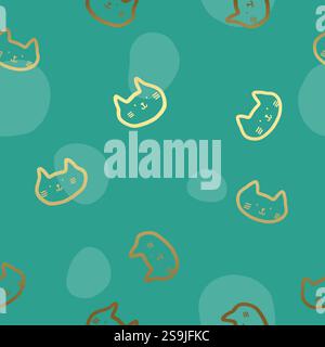 Motif sans couture de chats, fond de texture Illustration de Vecteur
