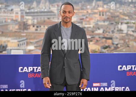 Roma, Latium. 27 janvier 2025. Anthony Mackie lors de la photocall Captain America : Brave New World, 17 janvier 2024 crédit : massimo insabato/Alamy Live News Banque D'Images