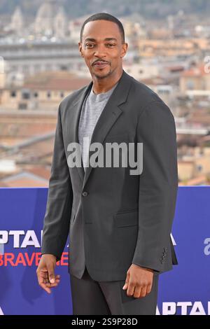 Roma, Latium. 27 janvier 2025. Anthony Mackie lors de la photocall Captain America : Brave New World, 17 janvier 2024 crédit : massimo insabato/Alamy Live News Banque D'Images
