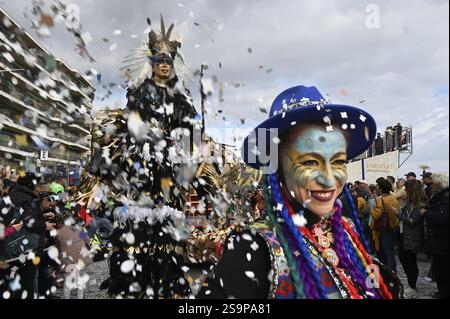 Défilé de la Fête du citron en février, Menton, Côte d'Azur, Alpes-Maritimes, France, Europe Banque D'Images