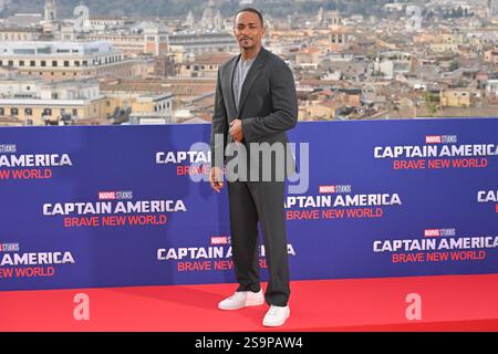 Roma, Latium. 27 janvier 2025. Anthony Mackie lors de la photocall Captain America : Brave New World, 27 janvier 2025 AllShotLive Credit : Sipa USA/Alamy Live News Banque D'Images