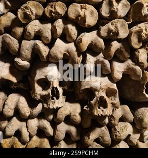 Les Catacombes - les Catacombes, Skullheads, Paris, France Banque D'Images