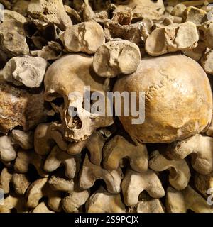 Les Catacombes - les Catacombes, Skullheads, Paris, France Banque D'Images