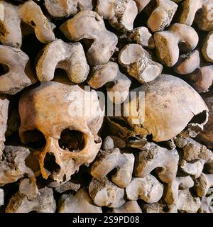 Les Catacombes - les Catacombes, Skullheads, Paris, France Banque D'Images