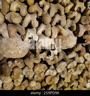 Les Catacombes - les Catacombes, Skullheads, Paris, France Banque D'Images
