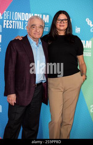Londres, Royaume-Uni - 12 octobre 2019 - Martin Scorsese et Emma Tillinger Koskoff assistent à l'appel photo Irishman clôturant le 63ème Festival du film de Londres BFI au May Fair Hotel à Londres, en Angleterre Banque D'Images