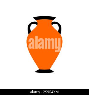 Vase amphore pot en céramique emoji illustration vectorielle Illustration de Vecteur