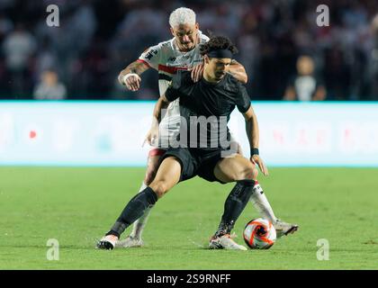 São Paulo, Brésil. 26 janvier 2025. Football Football - Championnat Paulista 2025 – São Paulo vs Corinthians - stade Morumbi. Luciano de São Paulo Banque D'Images