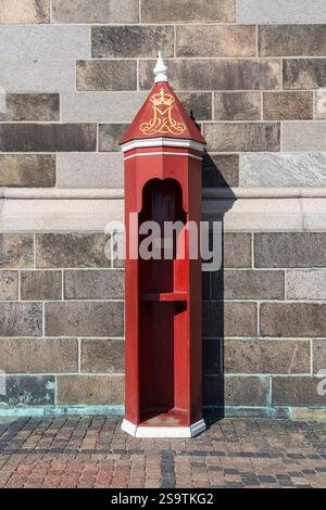 Garde Royale danoise Sentry Box à Copenhague au Danemark Banque D'Images