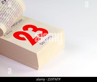 Calendrier détachable, 23 février, élection du Bundestag Banque D'Images