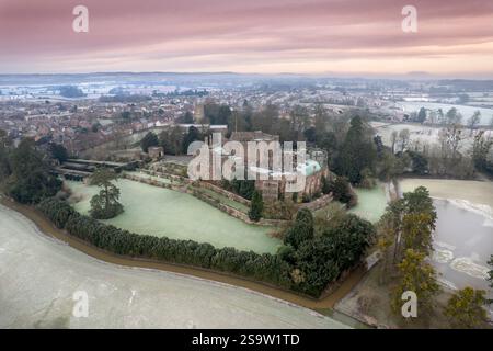 Château de Berkeley dans le Gloucestershire, Angleterre Royaume-Uni. Banque D'Images