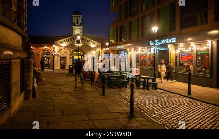 White Cloth Hall dans le centre de Leeds, West Yorkshire, Angleterre, Royaume-Uni Banque D'Images