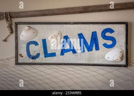 Clams sogn dans un restaurant en Nouvelle-Écosse Canada Banque D'Images