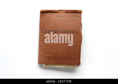 Livre de paie des soldats de l'armée britannique de la seconde Guerre mondiale Banque D'Images