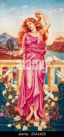 Hélène de Troie, portrait peint à l'huile sur toile par Evelyn de Morgan, 1898 Banque D'Images