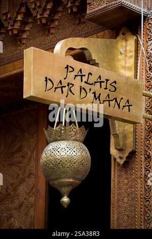 Maroc. Marrakech. Palais Dar d' Mana Banque D'Images