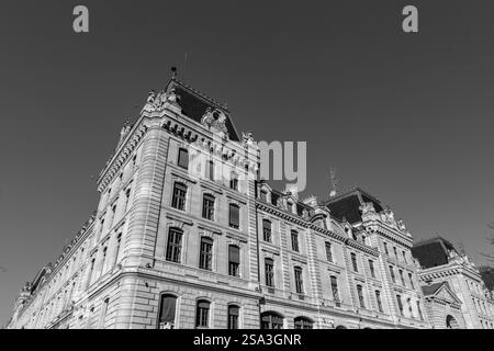 La Préfecture de police de Paris est l’unité du ministère français de l’intérieur qui assure la police, les services d’urgence à Paris. Banque D'Images