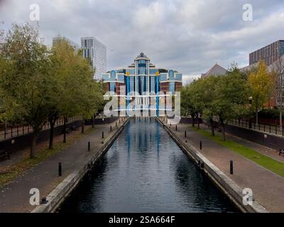Canal sur Salford Quays Banque D'Images