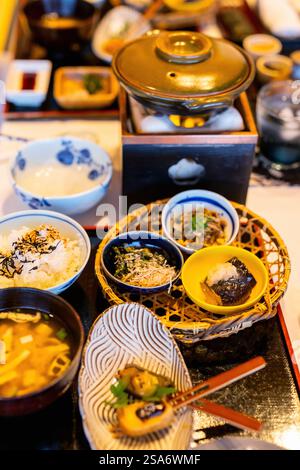 Petit-déjeuner traditionnel japonais Banque D'Images