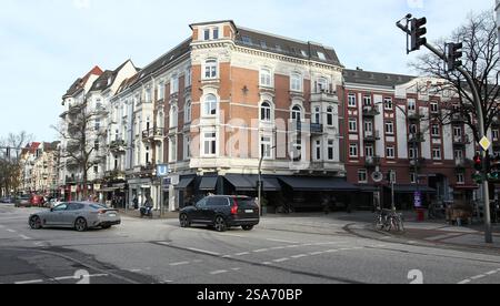 Altbauwohnungen an der Eppendorfer Landstraße. Eppendorf Hambourg *** anciens appartements sur Eppendorfer Landstrasse Eppendorf Hambourg Banque D'Images