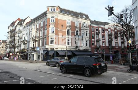 Altbauwohnungen an der Eppendorfer Landstraße. Eppendorf Hambourg *** anciens appartements sur Eppendorfer Landstrasse Eppendorf Hambourg Banque D'Images