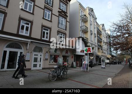 Altbauwohnungen an der Eppendorfer Landstraße. Eppendorf Hambourg Banque D'Images