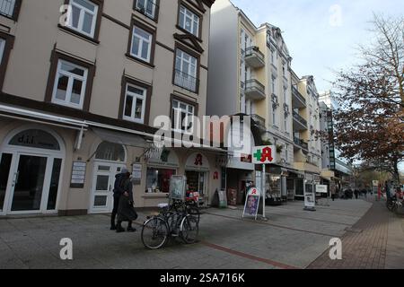 Altbauwohnungen an der Eppendorfer Landstraße. Eppendorf Hambourg Banque D'Images
