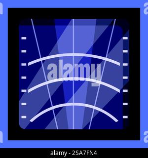 Oscilloscope vintage affichant des formes d'onde de signal électronique, parfait pour les projets liés à l'électronique, la technologie et l'ingénierie. Oscilloscope vintage affichant des formes d'onde de signaux électroniques Illustration de Vecteur
