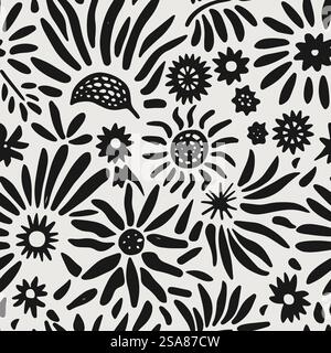 Illustration vectorielle avec des silhouettes d'hirondelles noires minimalistes sur un fond blanc sans couture, idéal pour diverses utilisations décoratives. Silhouettes minimalistes d'hirondelle noire Illustration de Vecteur