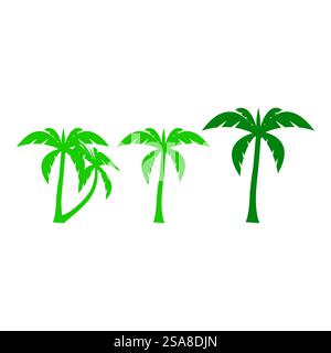 Palmier de l'été modèle logo vector illustration Illustration de Vecteur