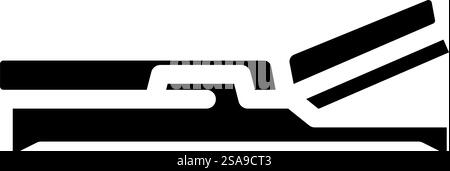 vecteur d'icône de glyphe de meubles d'extérieur de chaise longue. enseigne de meubles d'extérieur pour chaise longue. illustration de symbole isolé. chaise longue mobilier d'extérieur illustration vectorielle d'icône de glyphe de glyphe Illustration de Vecteur