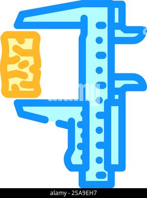 vecteur d'icône de couleur de granulés de bois de contrôle de qualité. panneau de granulés de bois de contrôle de qualité. illustration de symbole isolé. illustration vectorielle d'icône de couleur de granulés de bois de contrôle de qualité Illustration de Vecteur