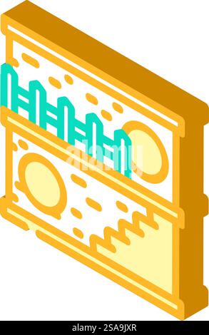 vecteur d'icône isométrique de maison d'animaux de compagnie de hamster. enseigne de maison d'animaux de compagnie pour hamster. illustration de symbole isolé. illustration vectorielle d'icône isométrique de maison d'animaux de compagnie de hamster Illustration de Vecteur