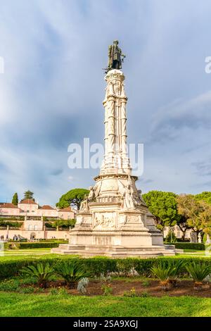 Lisbonne, Portugal - 30 octobre 2024 : la place Afonso de Albuquerque (en portugais : Praça Afonso de Albuquerque) est une place publique dans le quartier de Belém Banque D'Images