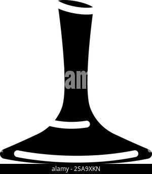 vecteur d'icône de glyphe de paquet de verre de décanteur. affiche de groupe de glaces du décanteur. illustration de symbole isolé. illustration vectorielle d'icône de glyphe de paquet de verre de décanteur Illustration de Vecteur