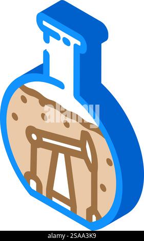 vecteur d'icône isométrique de l'industrie pétrolière pétrochimique. enseigne de l'industrie pétrochimique des huiles. illustration de symbole isolé. illustration vectorielle d'icône isométrique de l'industrie pétrolière pétrochimique Illustration de Vecteur