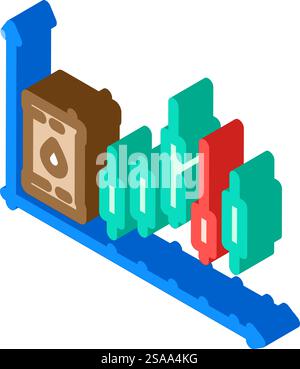vecteur d'icône isométrique de l'industrie pétrolière de trading. signe commercial de l'industrie pétrolière. illustration de symbole isolé. illustration vectorielle d'icône isométrique de l'industrie pétrolière commerciale Illustration de Vecteur