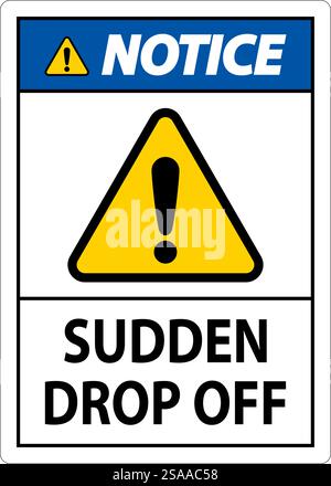 Signe d'avis dépôt soudain Illustration de Vecteur